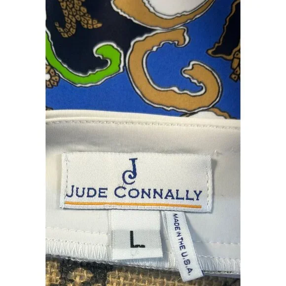 Jude Connally Sz L Dress Multicolor Paisley Print 3/4 Sleeves V-Neckline - Picture 3 of 7